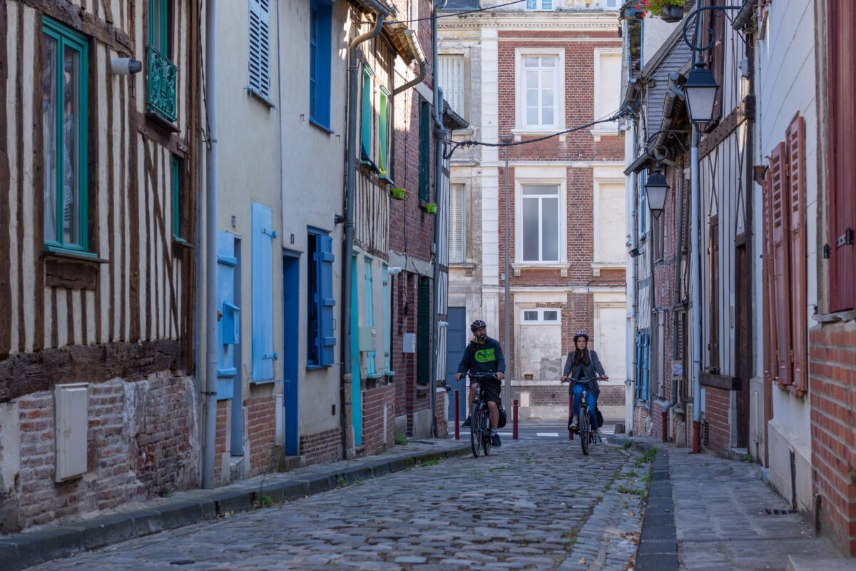 Balade à vélo dans les rues de Beauvais